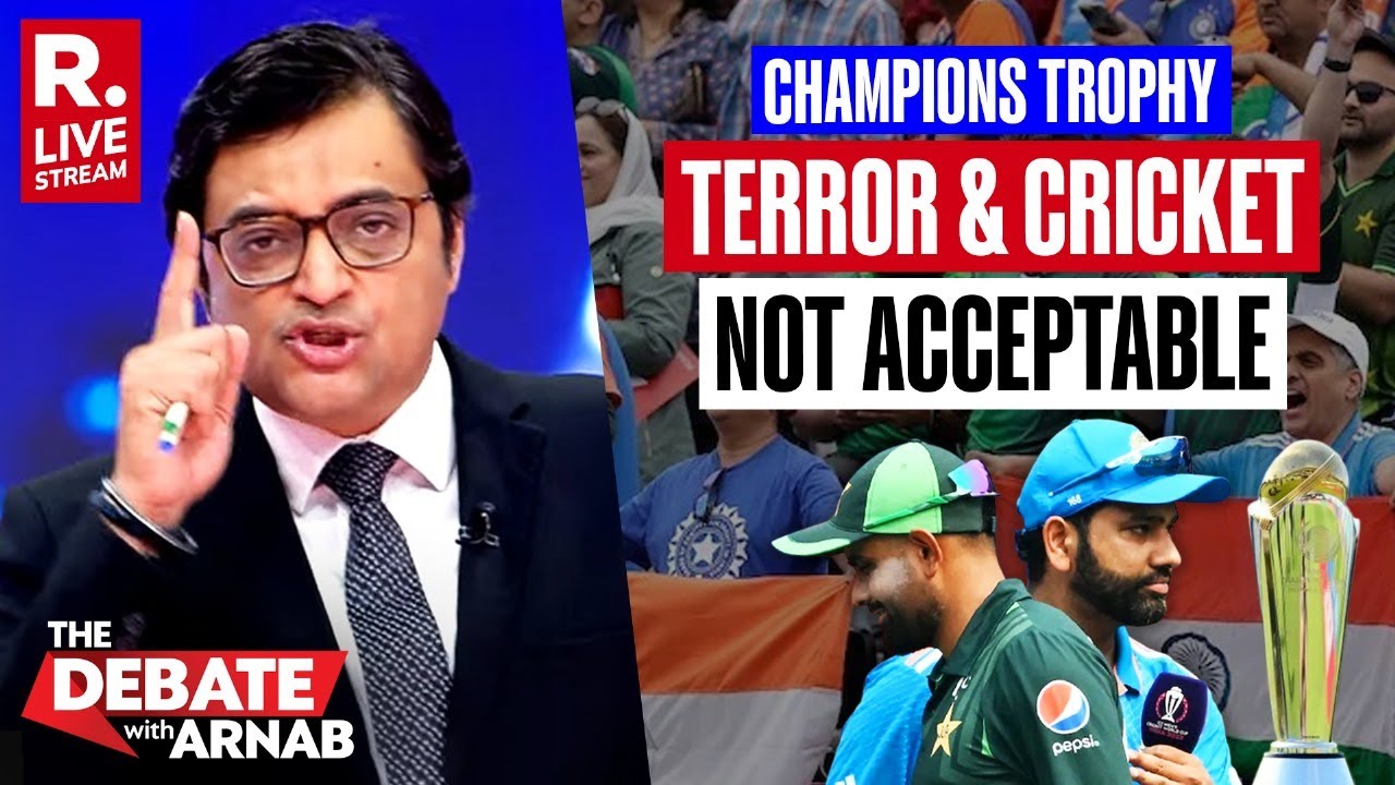 Debate With Arnab LIVE: ICC Blocks Pak's Attempt To Provoke Bharat Under Champions Trophy Garb