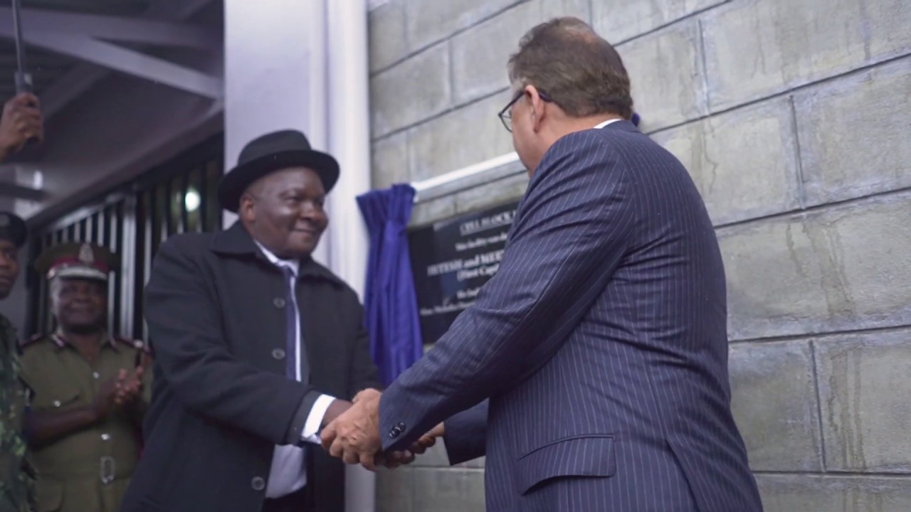 Chairman donates prison cell block at Chichiri Prison, Blantyre.