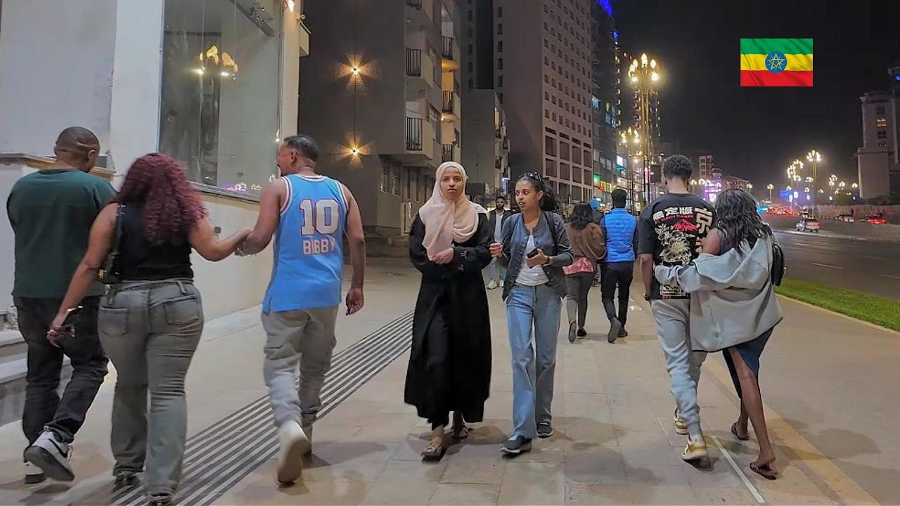 🇪🇹  What Happens On The Streets Of Bole At Night In Addis Ababa Ethiopia