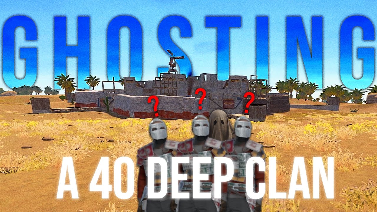 GHOSTING a HUGE 40 MAN ZERG for ALL their LOOT! - RUST