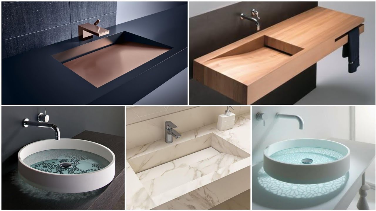 Beautiful Countertop Washbasin Bathroom Sink Designs For Modern Home Interior Decoration Designs