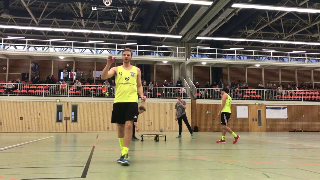 SJP Fire vs Optik Boom Semifinals Game 1 Indoor Spikeball Masters Germany 2019