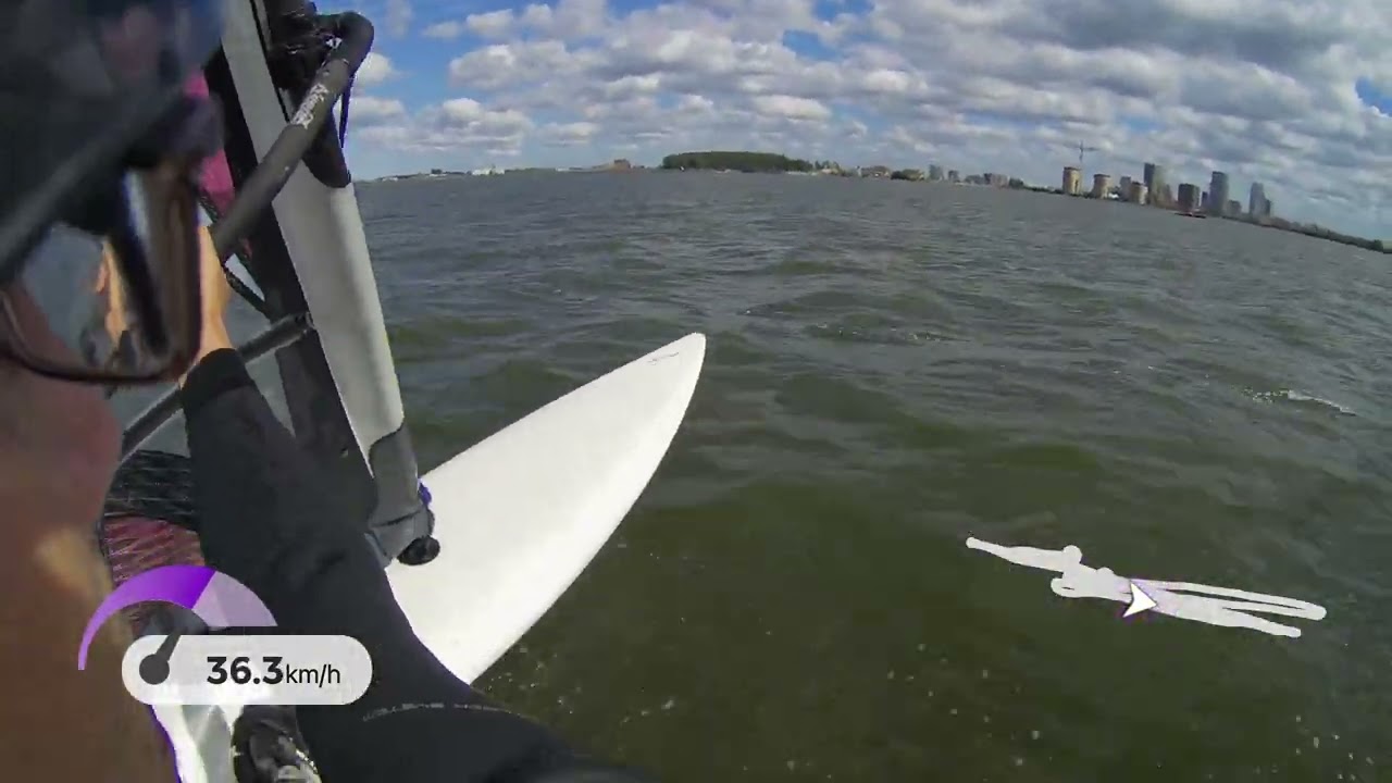 Enjoying speed on a sunny light wind day with a 1999 ACE 309 Race and a 2010 Gaastra Swift 8.3m2