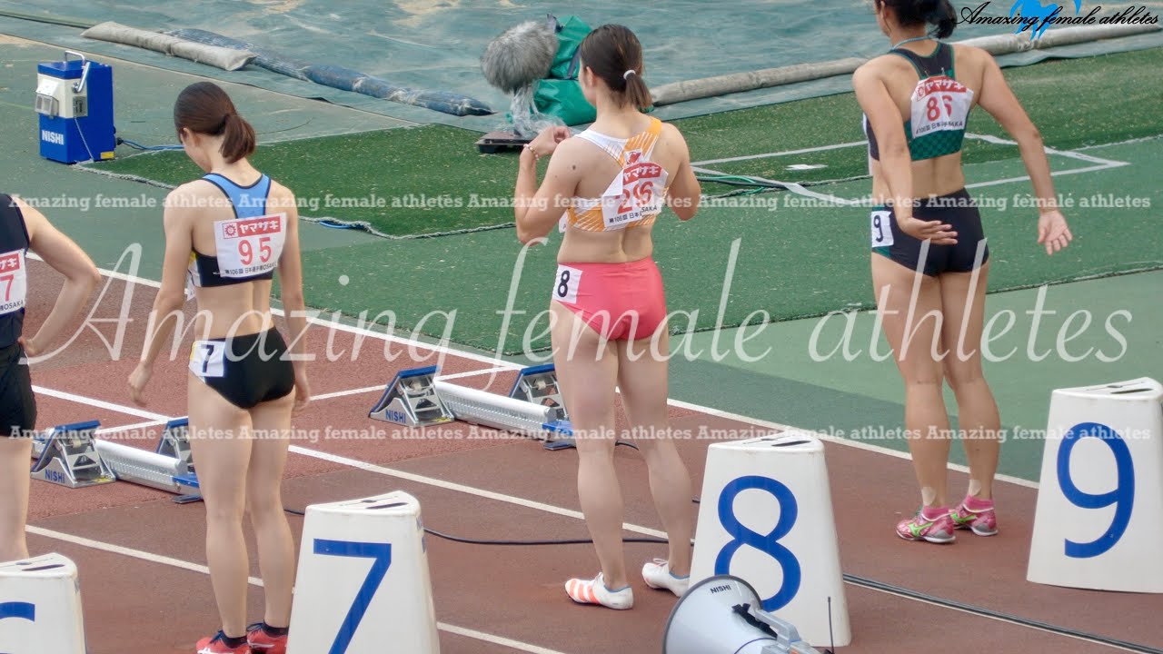 【4K】陸上女子｜福部 真子さん　日本建設工業　今大会優勝者の予選の走り｜女子100mH｜2022日本選手権｜Women's Athletics in Japan