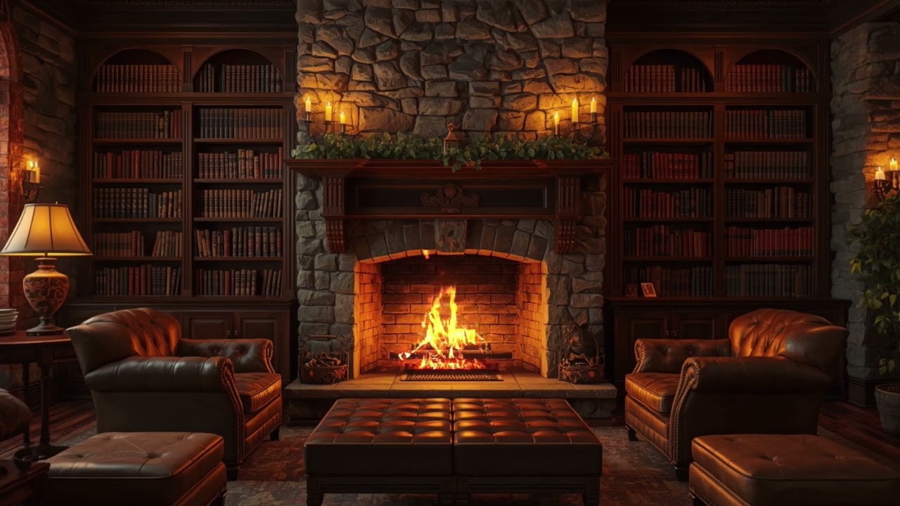 Crackling Log Fire Ambience 🔥 3 Hours | No Music | Relax, Study & Sleep | Log Fires For The Heart