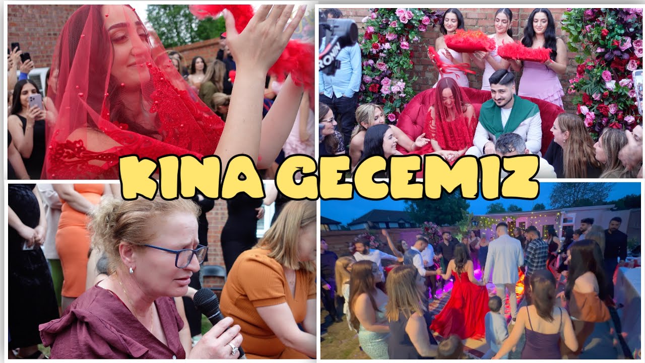 YAKALIM KINALARI KIZIMIN Gelin oluyor 🔥 ingilterede evde kına vlog // Rozan ve Mahmut