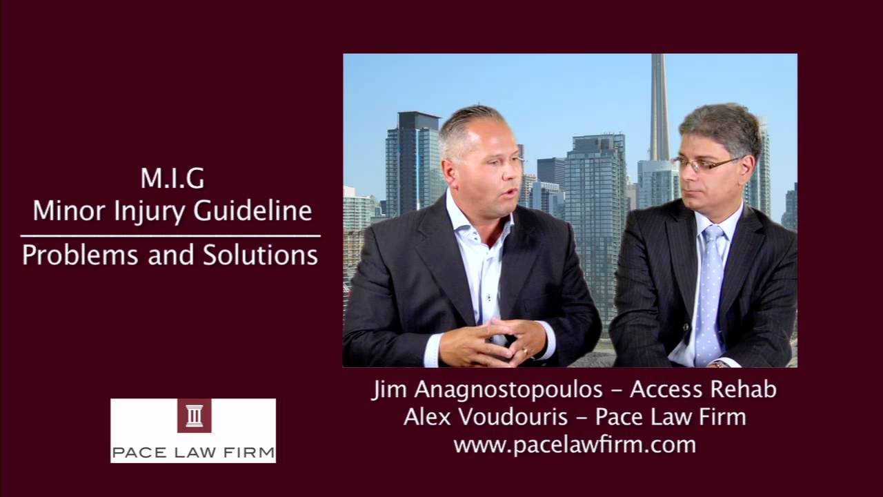 Toronto Personal Injury Lawyers - Minor Injury Guideline