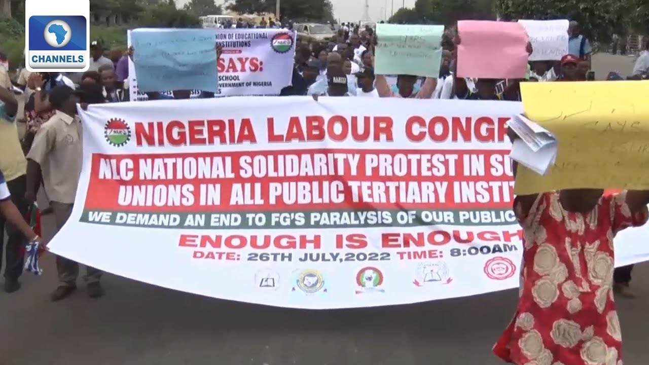 NLC/ASUU Workers Protest, Fault FG&rsquo;s Delay In Resolving Impasse With Union