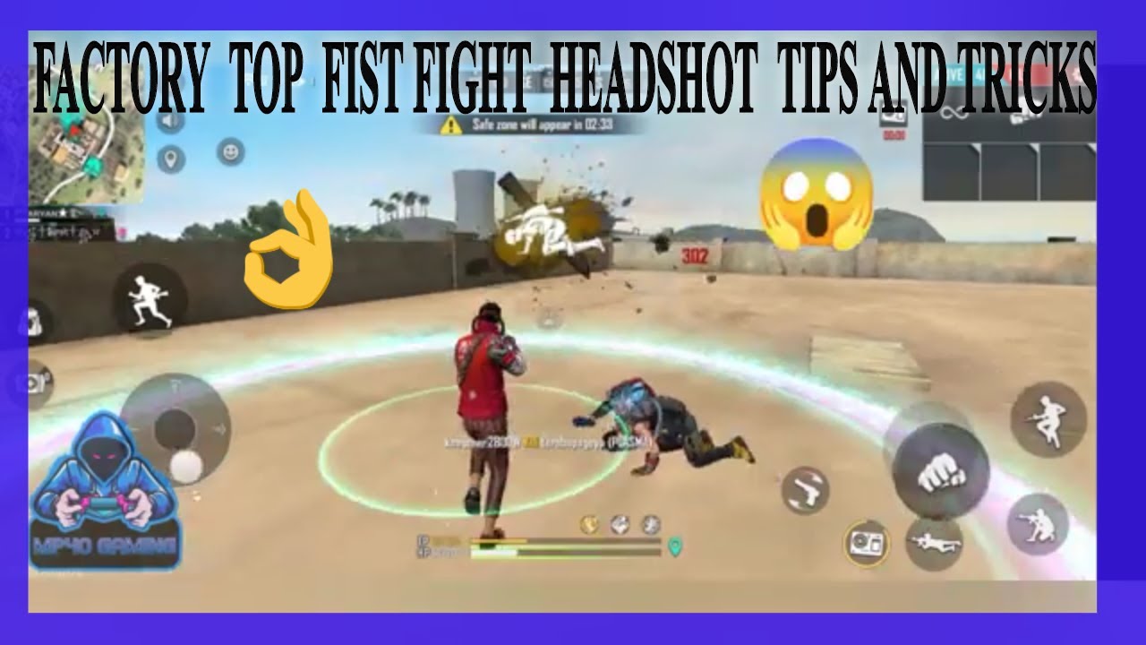 Factory Top Fist Fight Headshot Tips and Tricks | Free Fire | Fist Fight Challenge