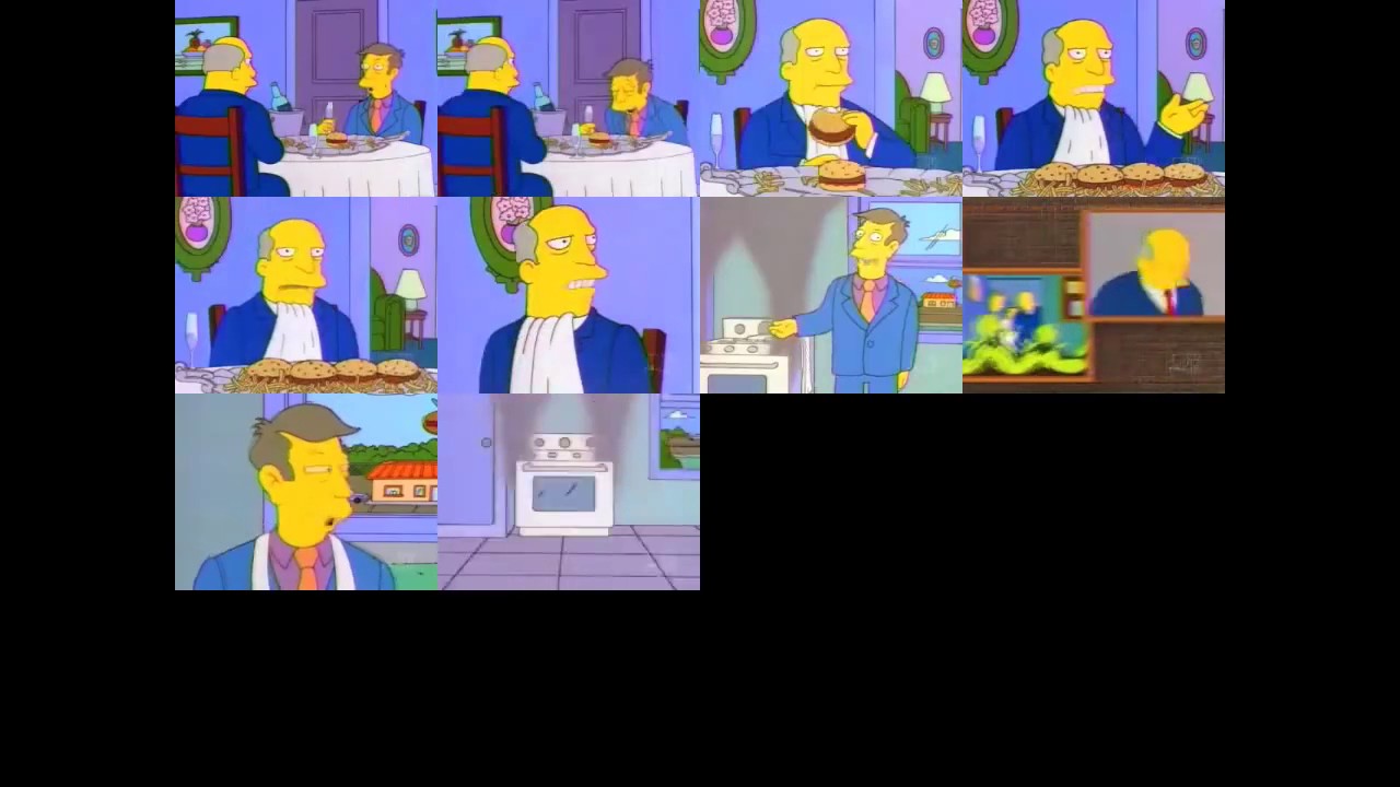 Steamed Hams 10 times, sync point when Chalmers says 