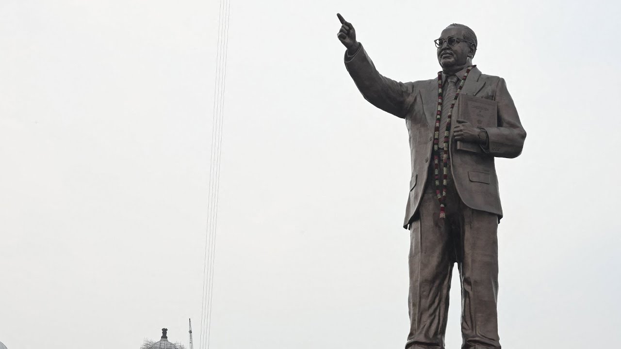 Telangana CM KCR unveils 125 ft-tall statue of Dr BR Ambedkar in Hyderabad