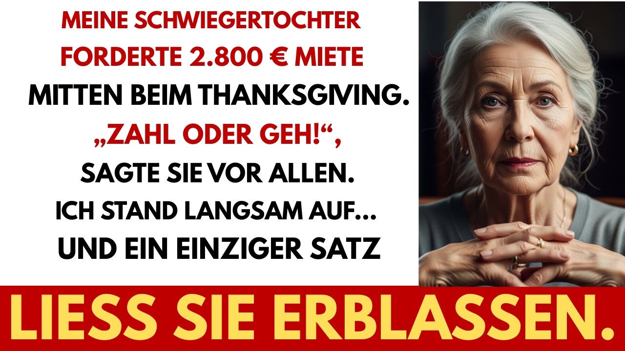 Meine Schwiegertochter verlangte 2800 Euro Miete also pruefte ich das Grundbuch und sie erblasste