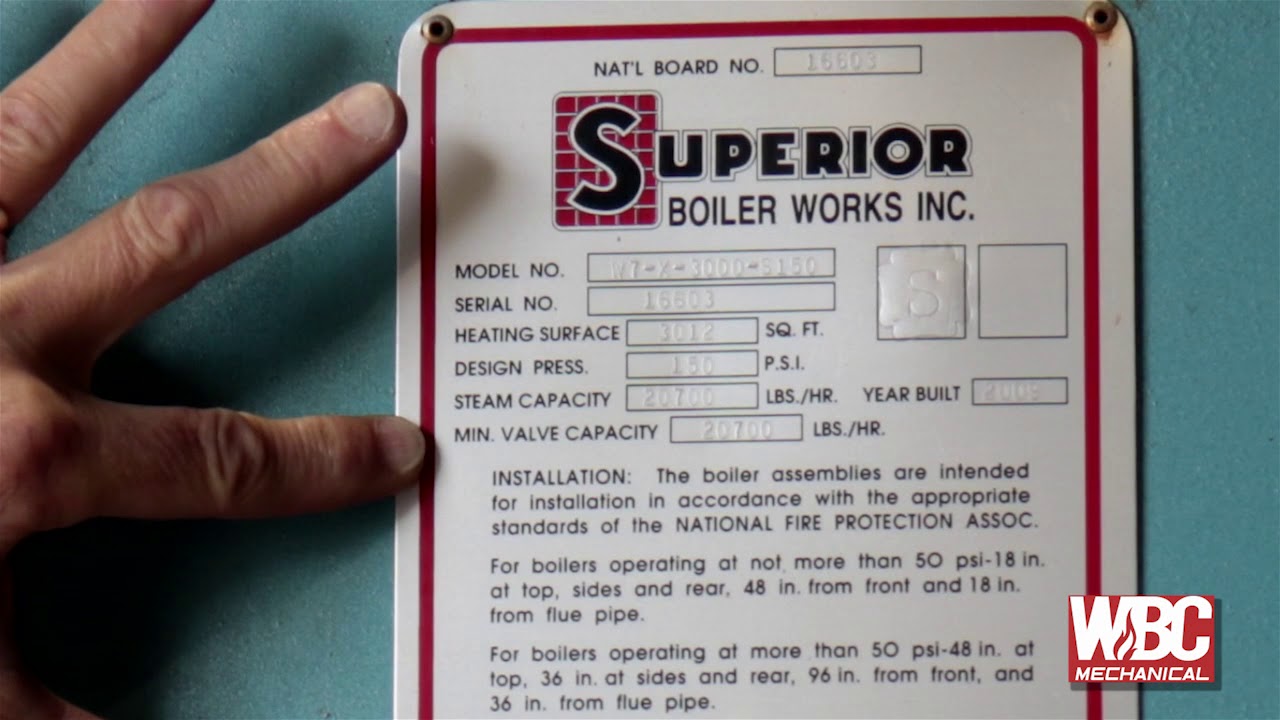 Reading Your Boiler's ID Tag | WBC Mechanical