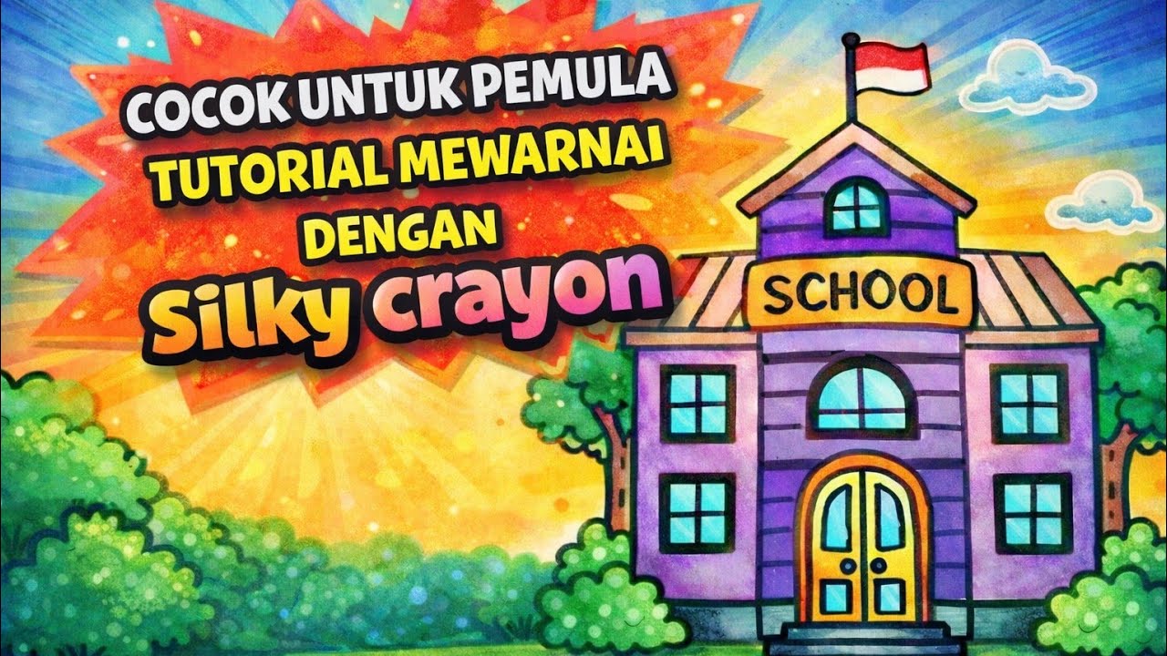 COCOK UNTUK PEMULA CARA MEWARNAI MENGGUNAKAN SILKY CRAYON SUPER LEMBUT DAN MUDAH DIGRADASIKAN
