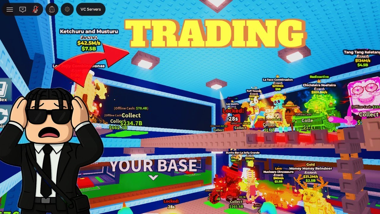 TRADING IN  STEAL A BRAINROT WITH THE NEW TRADING MACHINE(LF FOR DRAGS,GARAMAS AND RARE BRAINROTS)