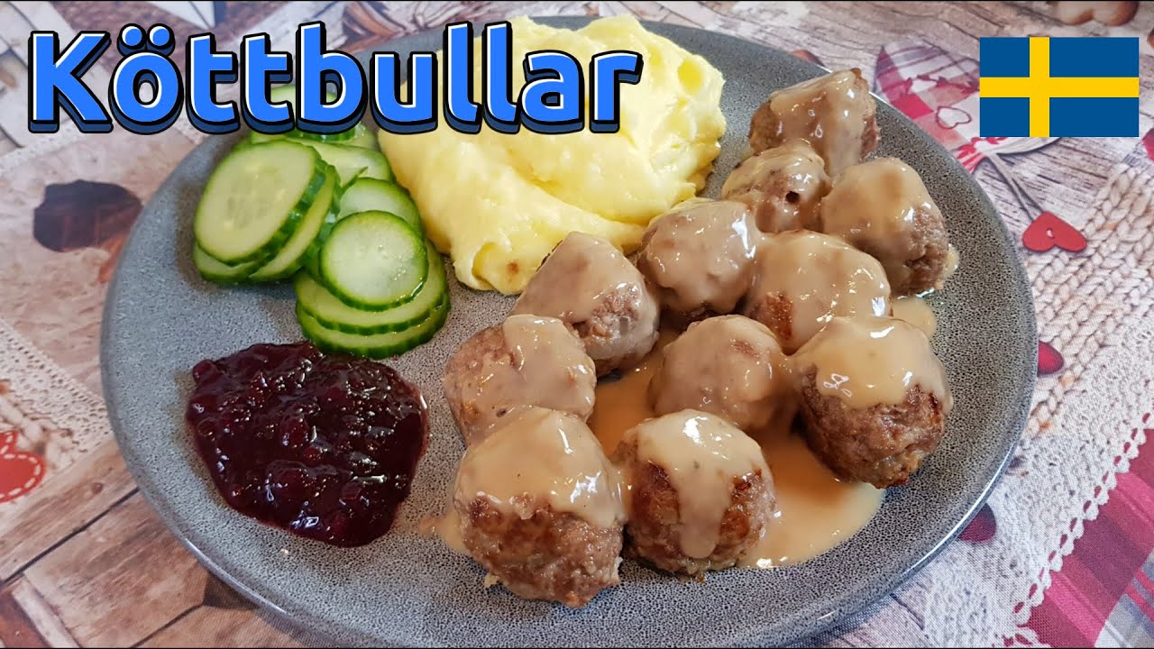 Шведские фрикадельки с подливкой и брусничным джемом! 🇸🇪 Рецепт котбуллара