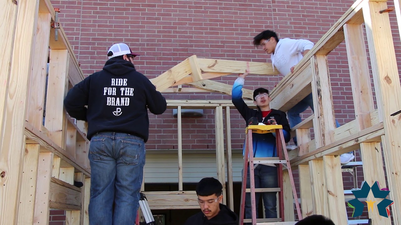 NCISD | New Caney ISD CTE students work together to build their first Tiny Home!
