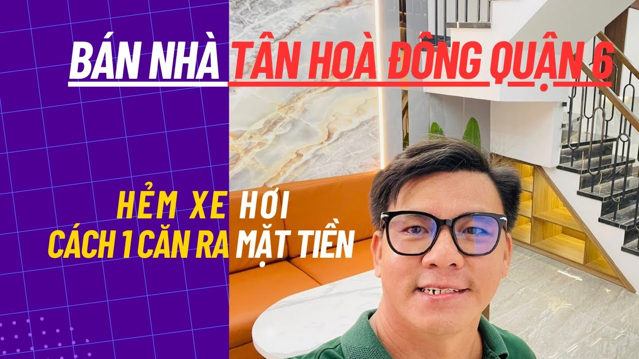 Bán nhà Tân Hoà Đông Quận 6, hẻm xe hơi, cách 1 căn ra mặt tiền#bannhaquan6 #bánnhàquận6 #bannha247