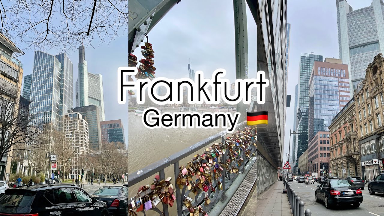 Frankfurt City Walk 🇩🇪 | Skyline, River & Streets