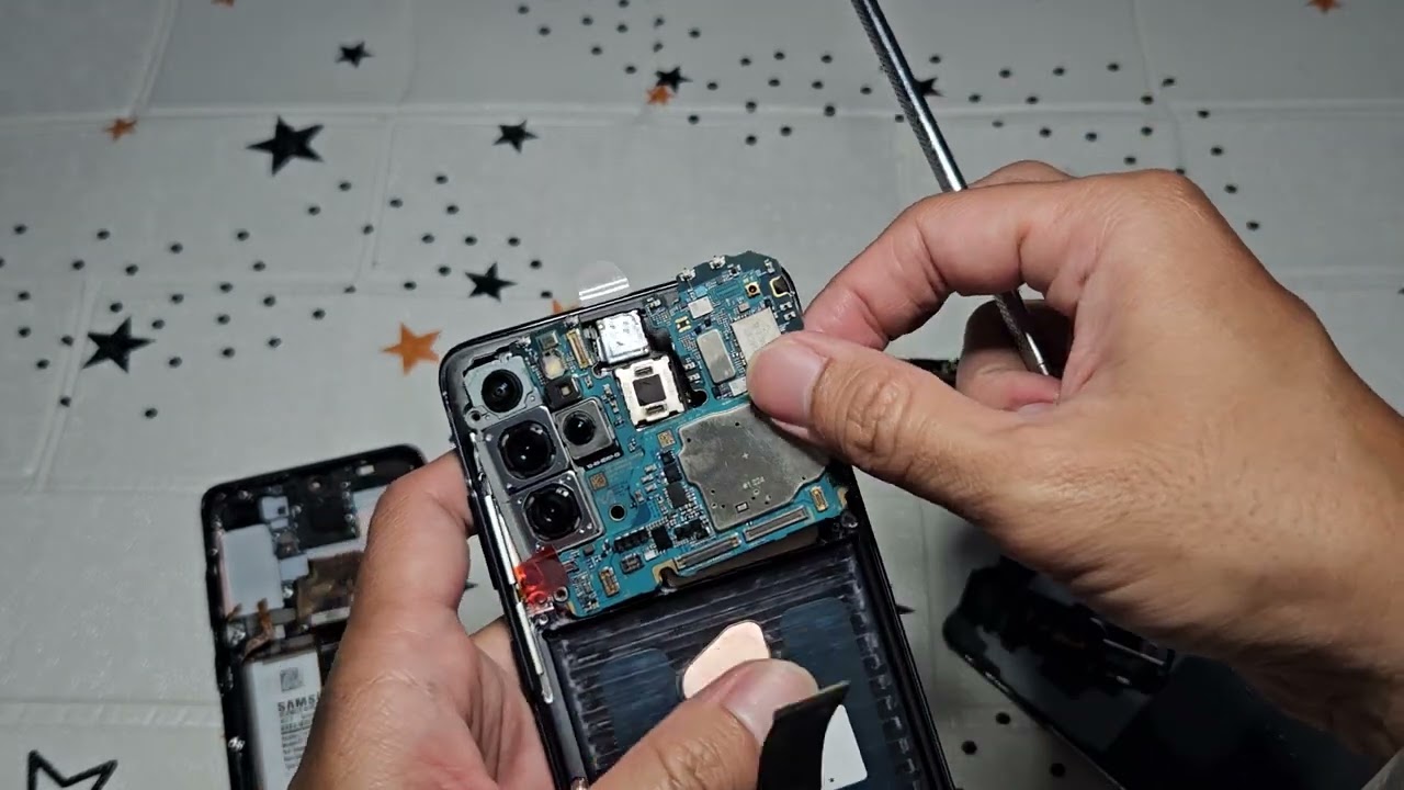 Cara ganti lcd Samsung S20 plus, Lcd oled + frame
