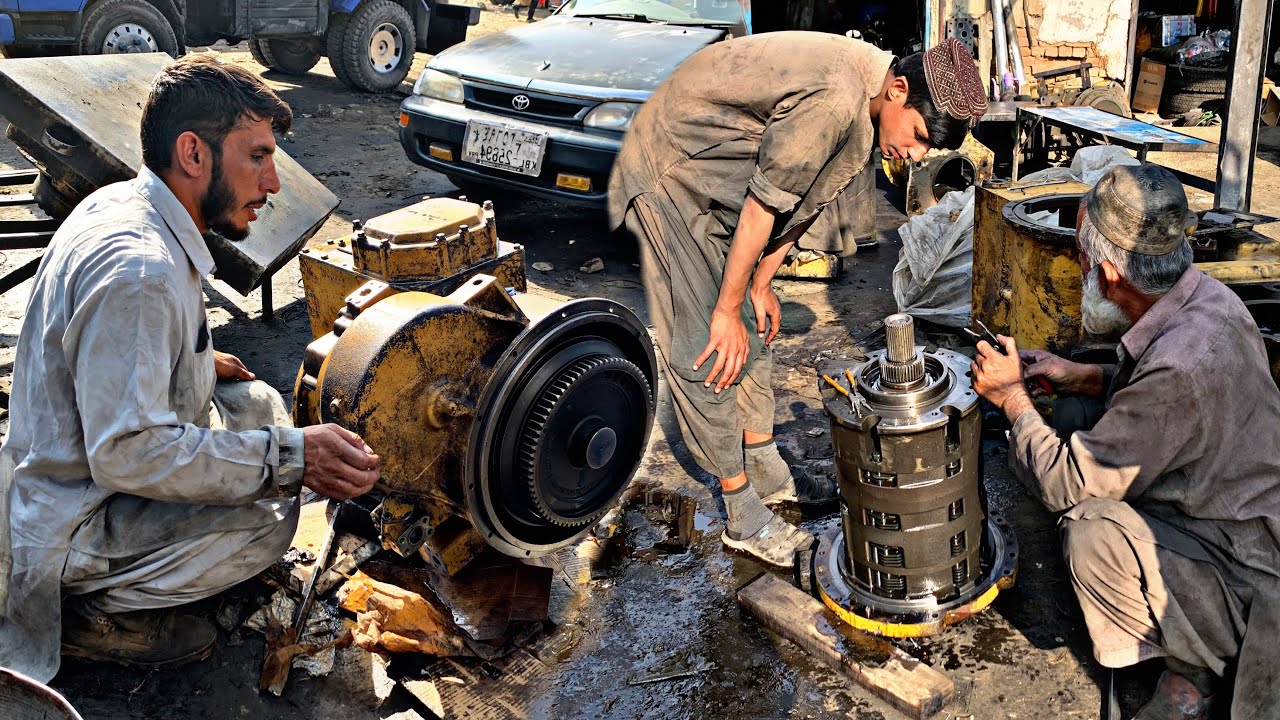 Restoration process of 966 Caterpillar Loader Transmission with Basic tools