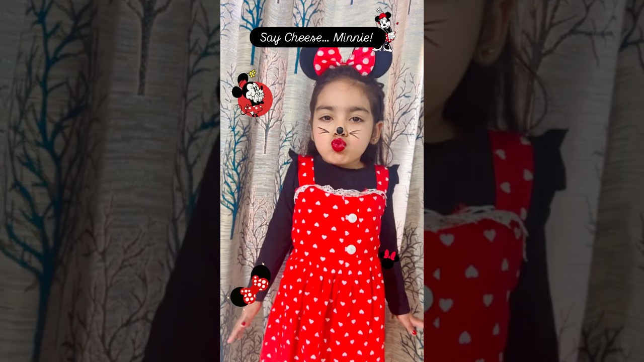 Me as a Minnie Mouse | Fancy Dress Competition | Kids Cartoon Character Look 🎀🐭 