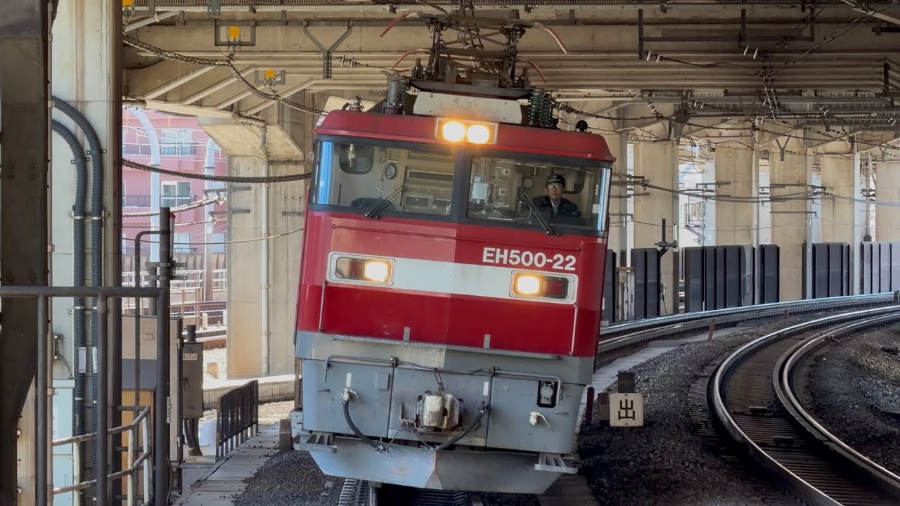 【4K高画質】ダイヤ改正で金太郎の運用に！【EH500-22 単機回送】JR貨物EH500形22号機〔仙貨〕が単機で赤羽駅6番線を通過！（臨配8593レ・仙貨A138・その他）2026.3.14