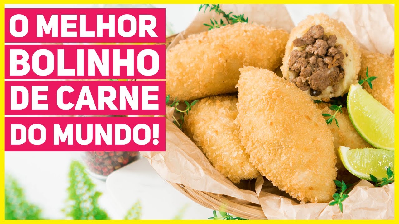 BOLINHO DE CARNE DE PADARIA! Receita de salgado da minha Mãe | Receitas de Minuto 537