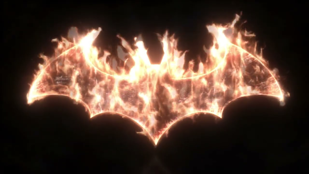 Batman 1 Hour Fire Burning Sign IN Ultra 4K | Batman Arkham Knight