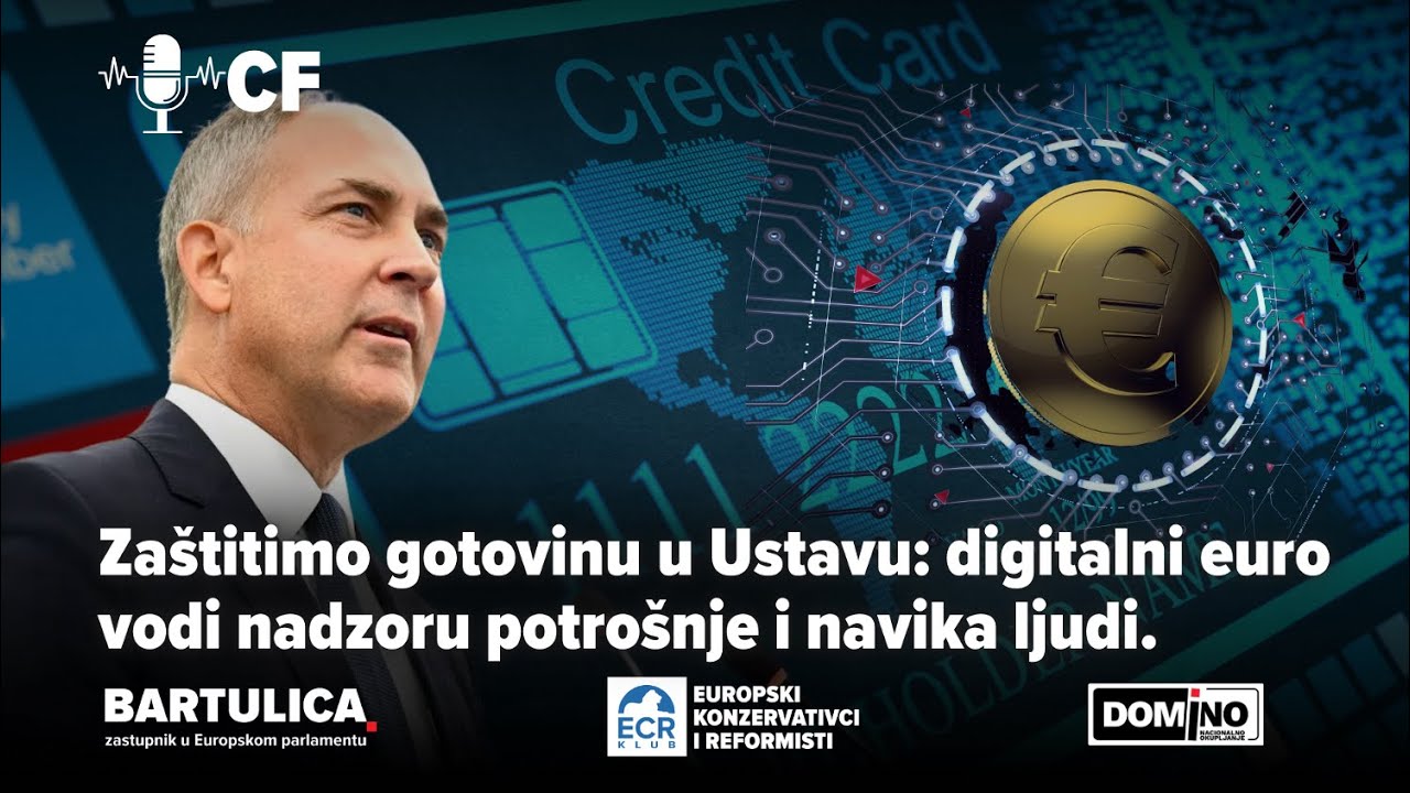 Zaštitimo gotovinu u Ustavu: digitalni euro vodi nadzoru potrošnje i navika ljudi. #CroatiaFirst