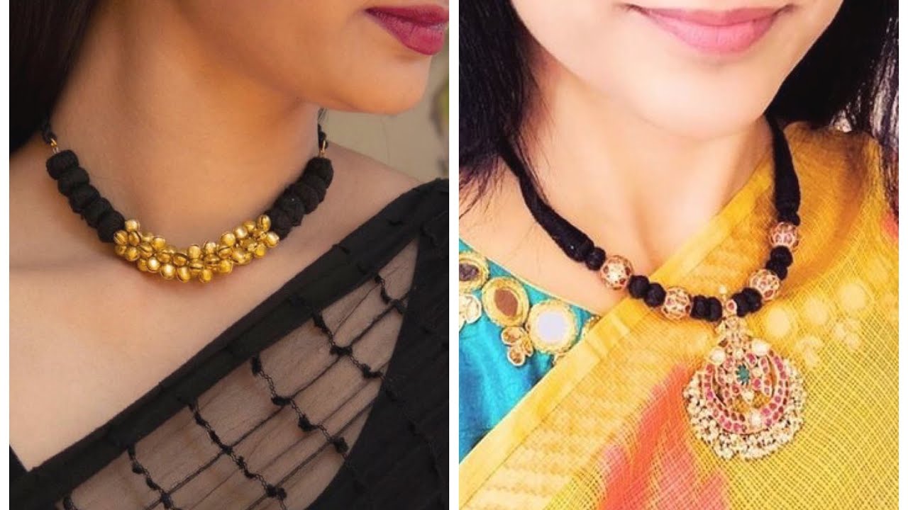 Latest Black Thread Necklace Designs 2020