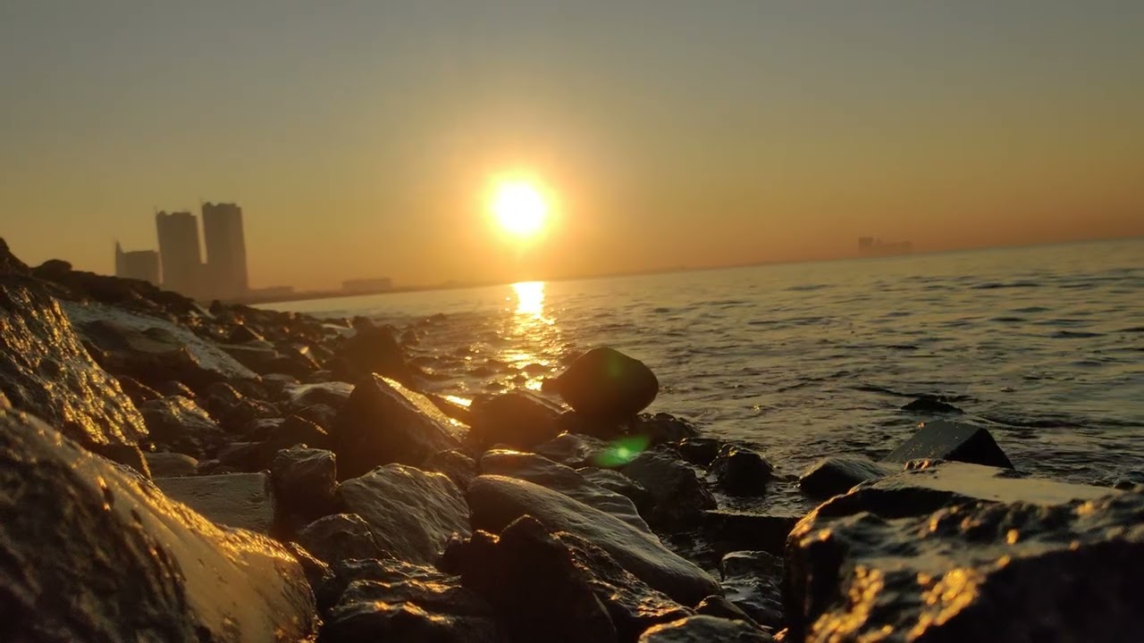 Seashore Karachi Beach | Good Morning Karachi | nature | Water Sound |