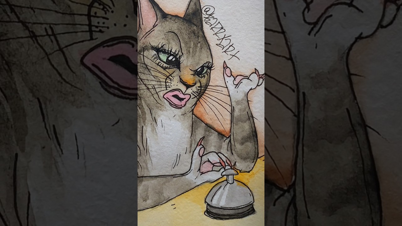 Отправь пятничному уставашке🤭 #shorts #cats #art #friday #artist