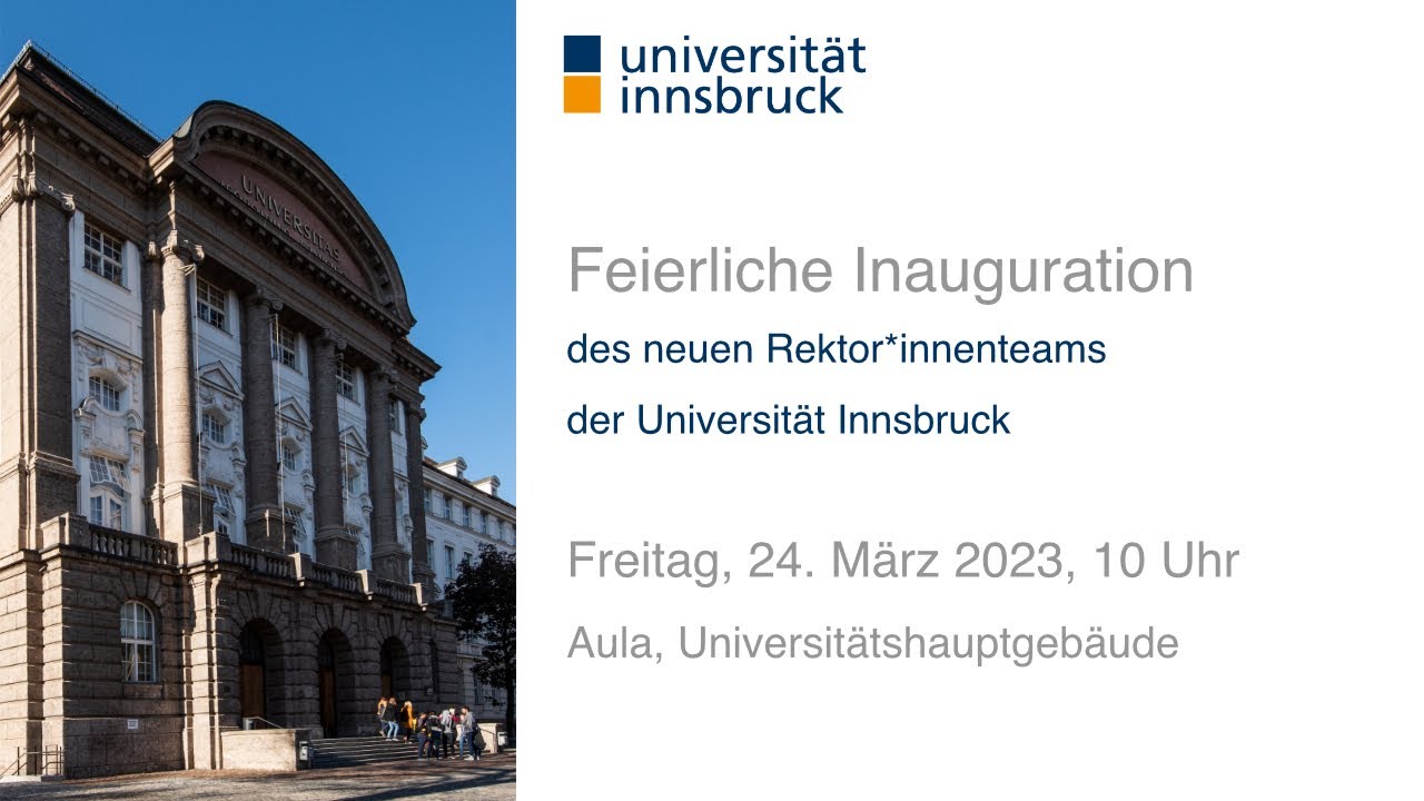 Feierliche Inauguration des neuen Rektor*innenteams der Universität Innsbruck