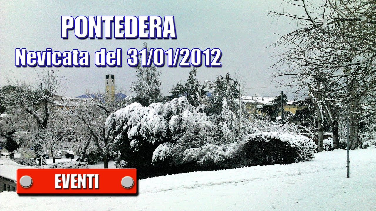Pontedera - Nevicata del 31-01-2012