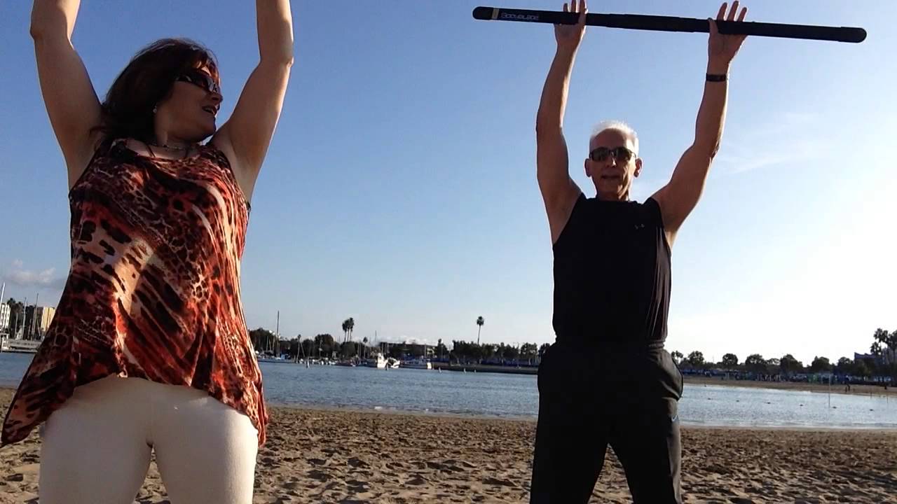 Bodyblade LA beach Super6 workout!