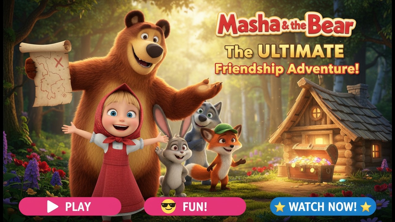 🎬 Masha & the Bear: The Ultimate Friendship Adventure