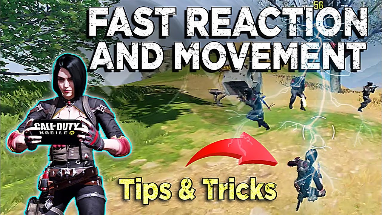 How To Do Fast Reaction & Movement in Battle Royale | Tips and Tricks Call of duty mobile CODM
