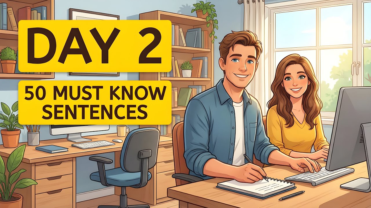 Day 2: Speak English Every Day | 50 Must-Know Practical Sentences for Beginners