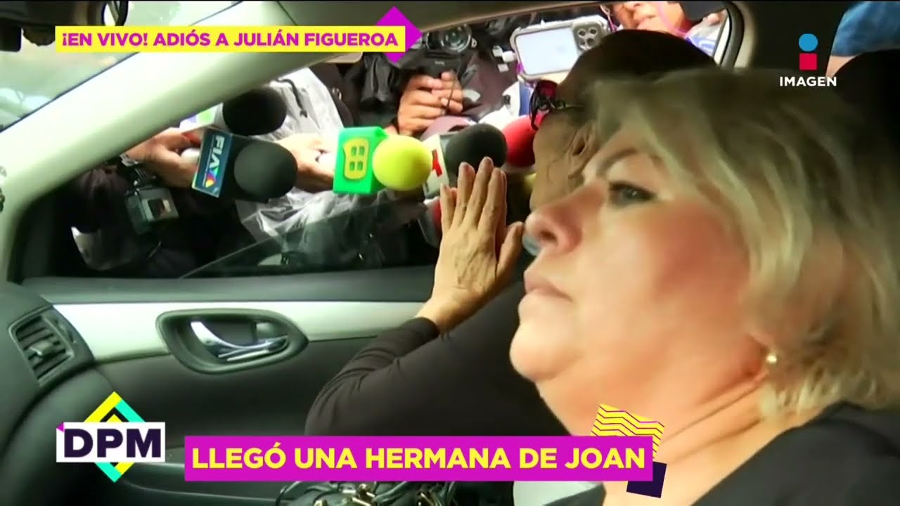 'Mi niño ya está con su padre' Hermana de Joan Sebstian llega a despedirse de Julián Figueroa | DPM