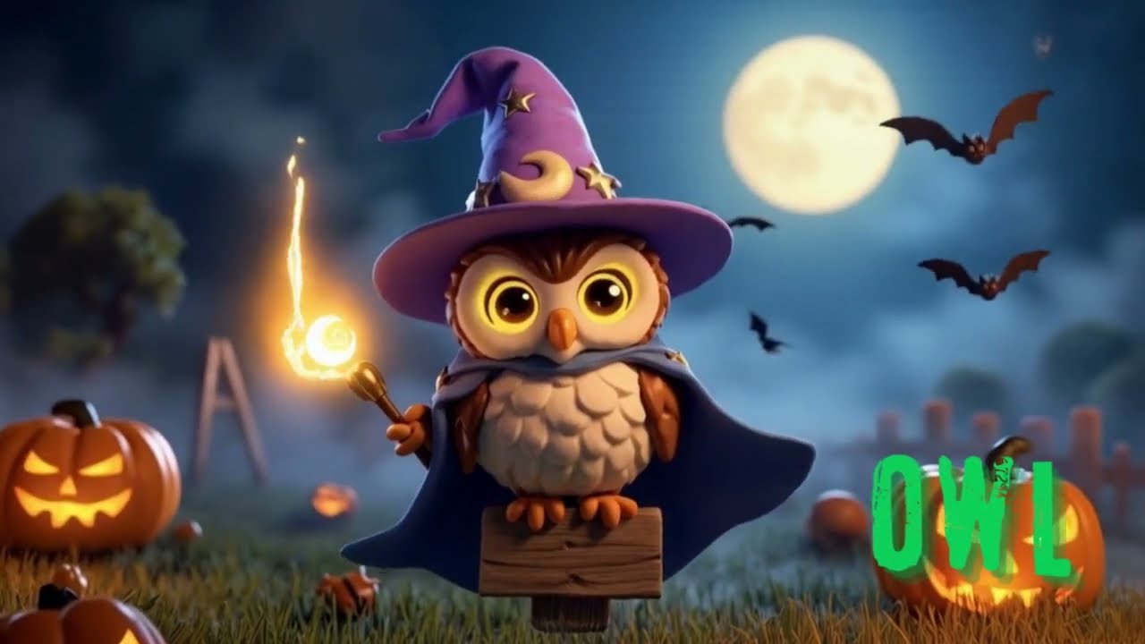ABC Halloween Safari Animal Sounds Song | Fun Nursery Rhyme for Kids - Learn Animal Names and Sounds