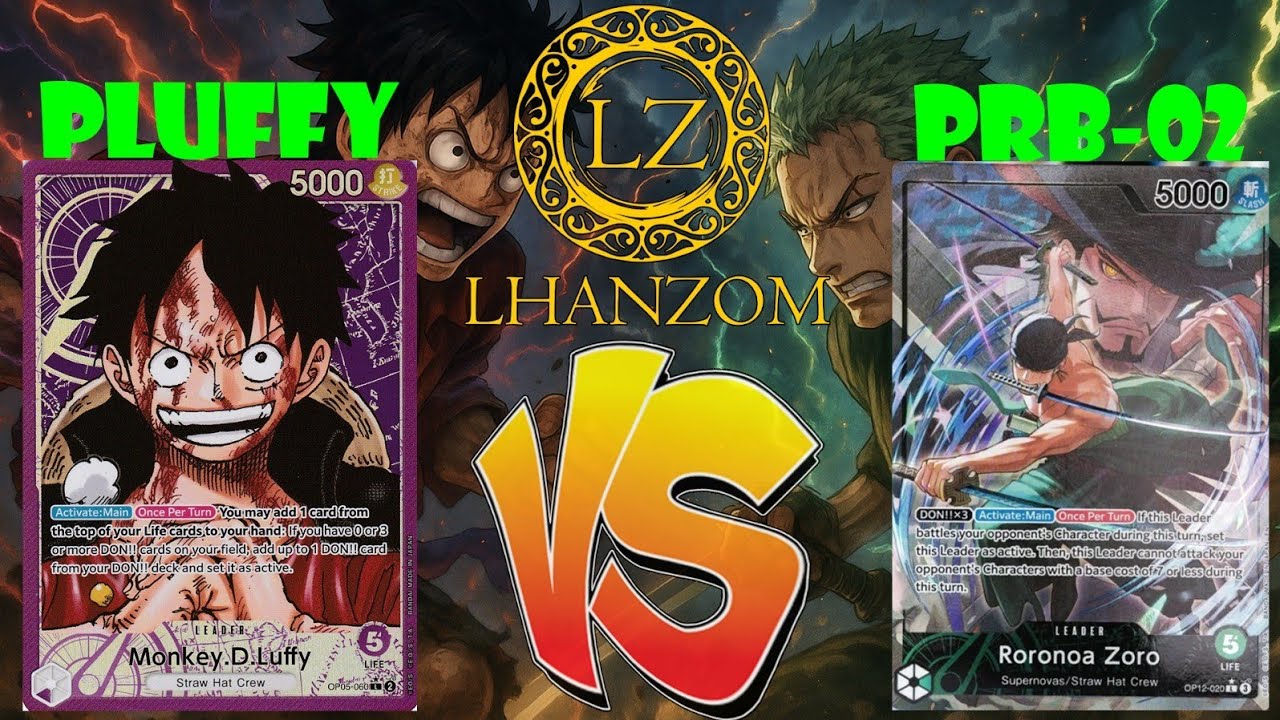 (PRB02) Pluffy vs G Zoro | POV & Commentary | One Piece TCG