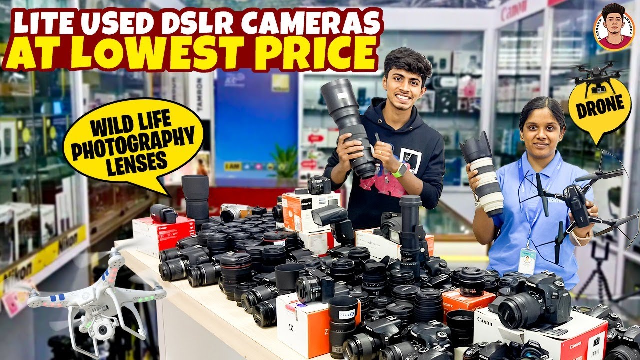 Lite Used DSLR Cameras at Lowest Price | Wild Life Photography Lenses | Drones | Naveen's Thought
