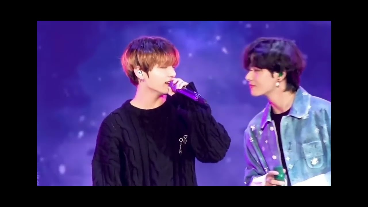 So cute v and jungkook 🥰❤️🫰💜