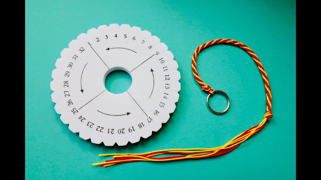 Round kumihimo disk braiding tutorial
