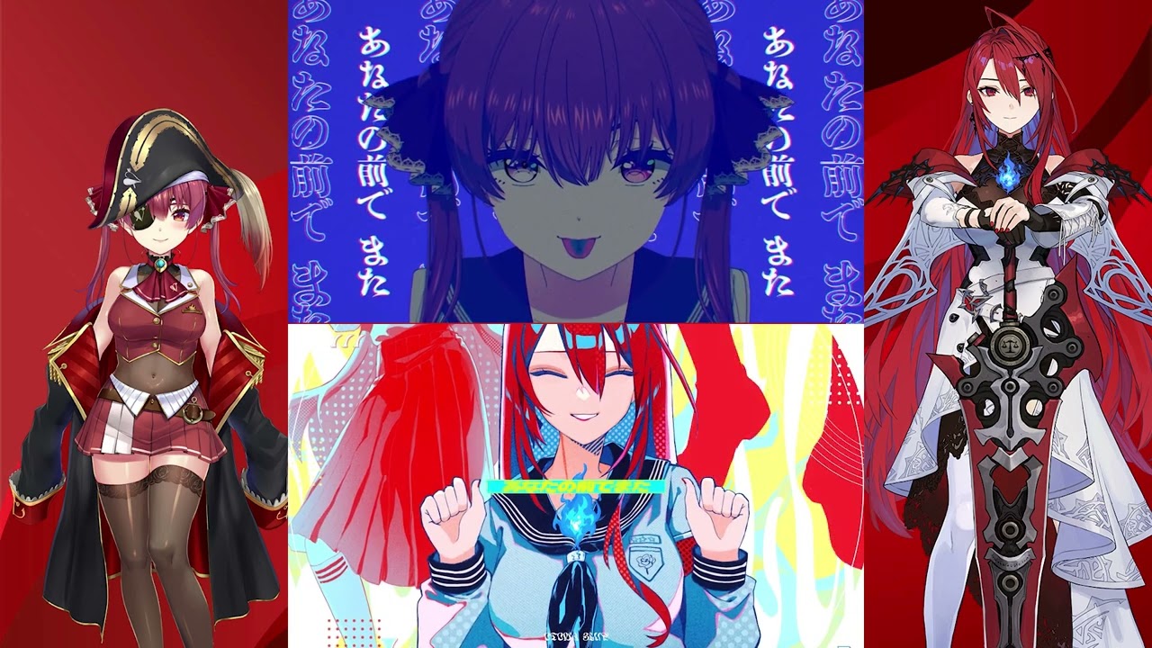 Elizabeth Rose Bloodflame & Houshou Marine sing OTONABLUE