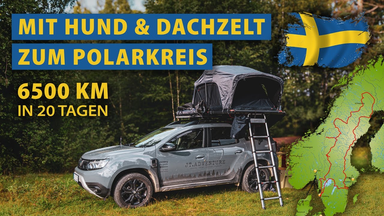 Schweden Rundreise - 6500km in 20 Tagen mit Hund & Dachzelt zum Polarkreis - relaxing music
