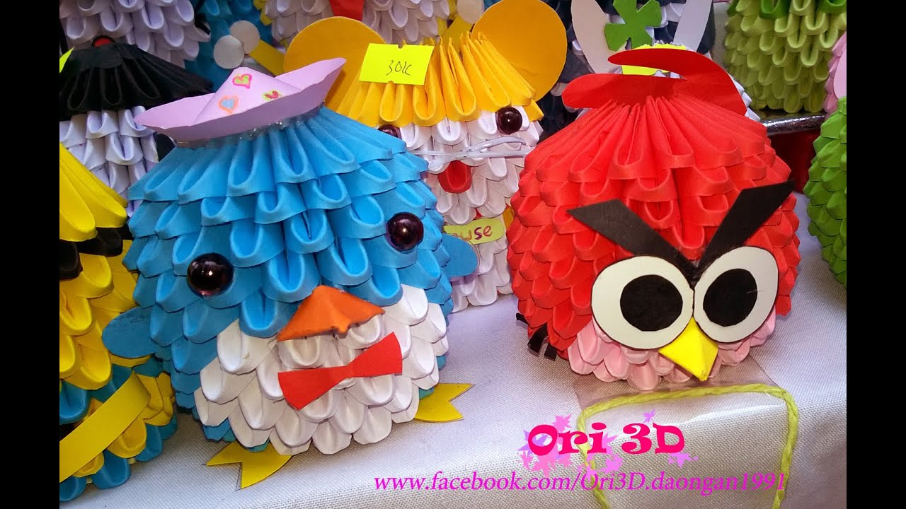 Tutorial penguin 3d Origami - Hướng dẫn xếp chim cánh cụt chi tiết