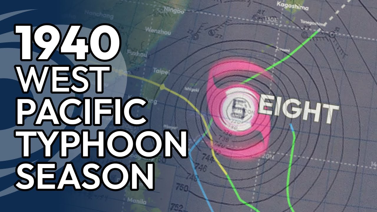 1940 Western Pacific Typhoon Season Animation