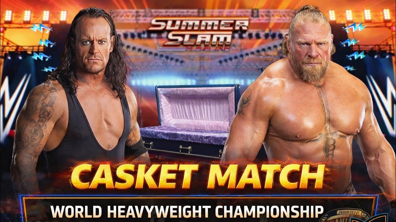 FULL MATCH- THE UNDERTAKER VS BROCK LESNAR_CASKET MATCH _summer slam